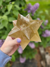 Load image into Gallery viewer, All Natural Citrine Asteroid Stellated Merkabah Crystal Stars