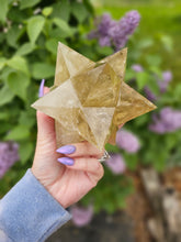 Load image into Gallery viewer, All Natural Citrine Asteroid Stellated Merkabah Crystal Stars
