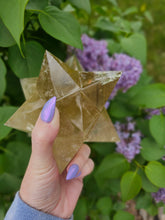 Load image into Gallery viewer, All Natural Citrine Asteroid Stellated Merkabah Crystal Stars