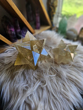 Load image into Gallery viewer, All Natural Citrine Asteroid Stellated Merkabah Crystal Stars
