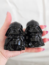 Load image into Gallery viewer, Obsidian Carved Darth Vader