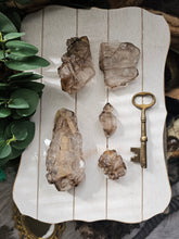 Load image into Gallery viewer, Raw Brazilian Smokey Elestial Quartz