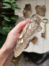 Load image into Gallery viewer, Raw Brazilian Smokey Elestial Quartz
