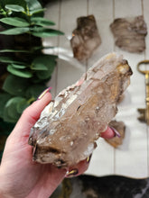 Load image into Gallery viewer, Raw Brazilian Smokey Elestial Quartz