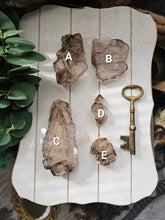 Load image into Gallery viewer, Raw Brazilian Smokey Elestial Quartz