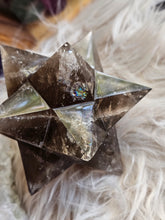 Load image into Gallery viewer, Smokey Quartz Asteroid Stellated Merkabah Crystal Star
