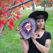 Load image into Gallery viewer, Juicy Amethyst Crystal Mirror