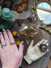Load image into Gallery viewer, All Natural Smokey Citrine Asteroid Stellated Merkabah Crystal Star