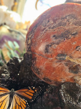 Load image into Gallery viewer, Orange Jasper + Apatite Full Moon on Driftwood