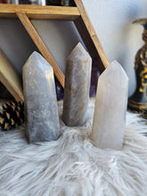 Load image into Gallery viewer, Natural Blue Rose Quartz Towers