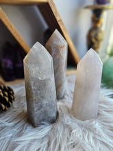Load image into Gallery viewer, Natural Blue Rose Quartz Towers