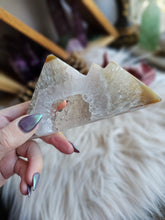 Load image into Gallery viewer, Agate Crystal Druzy Mountains