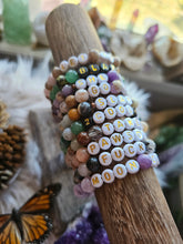 Load image into Gallery viewer, Bespoke Gemstone Crystal Diffuser Mala Bracelets