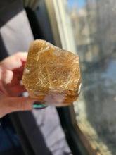 Load image into Gallery viewer, Star Rutile Quartz Crystal Half Raw Polished Statement Piece