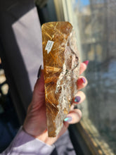 Load image into Gallery viewer, Star Rutile Quartz Crystal Half Raw Polished Statement Piece