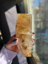 Load image into Gallery viewer, Star Rutile Quartz Crystal Half Raw Polished Statement Piece