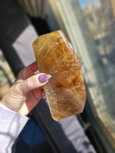 Load image into Gallery viewer, Star Rutile Quartz Crystal Half Raw Polished Statement Piece