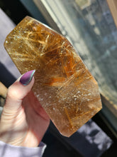 Load image into Gallery viewer, Star Rutile Quartz Crystal Half Raw Polished Statement Piece