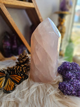 Load image into Gallery viewer, Natural Blue Rose Quartz Statement Tower