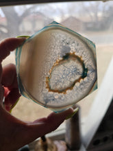 Load image into Gallery viewer, Agate Hexagon Crystal Druzy Coasters