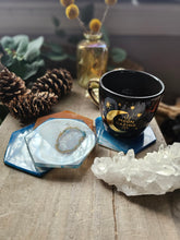 Load image into Gallery viewer, Agate Hexagon Crystal Druzy Coasters