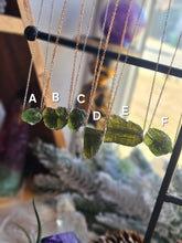Load image into Gallery viewer, Genuine Moldavite Tektite Space Glass Pendant Necklace