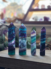 Load image into Gallery viewer, AAA Rainbow Fluorite Crystal Towers
