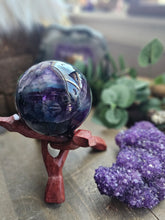 Load image into Gallery viewer, AAA Rainbow Fluorite Crystal Sphere