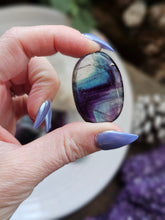 Load image into Gallery viewer, Rainbow Fluorite Worry Stone Crystals