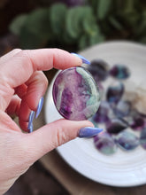 Load image into Gallery viewer, Rainbow Fluorite Worry Stone Crystals