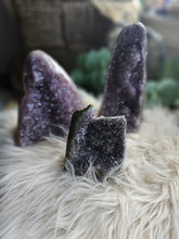 Load image into Gallery viewer, Raw Purple Amethyst Cut Base Crystal Cathedrals