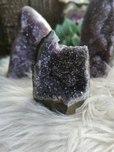 Load image into Gallery viewer, Raw Purple Amethyst Cut Base Crystal Cathedrals