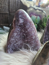 Load image into Gallery viewer, Raw Purple Amethyst Cut Base Crystal Cathedrals