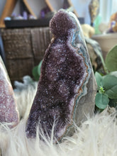 Load image into Gallery viewer, Raw Purple Amethyst Cut Base Crystal Cathedrals