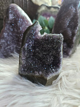 Load image into Gallery viewer, Raw Purple Amethyst Cut Base Crystal Cathedrals