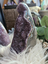 Load image into Gallery viewer, Raw Purple Amethyst Cut Base Crystal Cathedrals