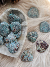 Load image into Gallery viewer, Amazonite + Smokey Quartz Gemstone Puffy Hearts