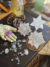 Load image into Gallery viewer, Clear Quartz Asteroid Stellated Merkabah Crystal Stars