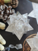 Load image into Gallery viewer, Clear Quartz Asteroid Stellated Merkabah Crystal Stars