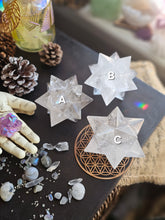 Load image into Gallery viewer, Clear Quartz Asteroid Stellated Merkabah Crystal Stars