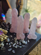 Load image into Gallery viewer, Rose Quartz Crystal Phallus Totem