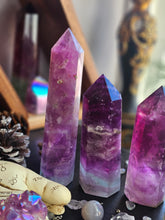 Load image into Gallery viewer, AAA Magenta Fluorite Crystal Towers