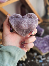Load image into Gallery viewer, Natural Raw Amethyst Crystal Hearts