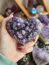 Load image into Gallery viewer, Natural Raw Amethyst Crystal Hearts