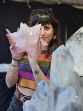 Load image into Gallery viewer, Massive Stellated Rose Quartz Crystal Asteroid Merkabah Star
