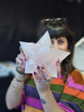 Load image into Gallery viewer, Massive Stellated Rose Quartz Crystal Asteroid Merkabah Star