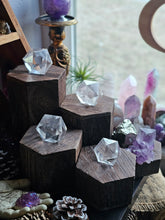 Load image into Gallery viewer, Clear Quartz Icosohedron Platonic Solid Crystal Cube