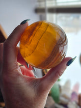 Load image into Gallery viewer, Natural Rare Yellow Fluorite Crystal Spheres