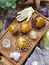 Load image into Gallery viewer, Natural Rare Yellow Fluorite Crystal Spheres