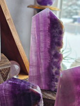 Load image into Gallery viewer, Natural Lavender Fluorite Crystal Towers
